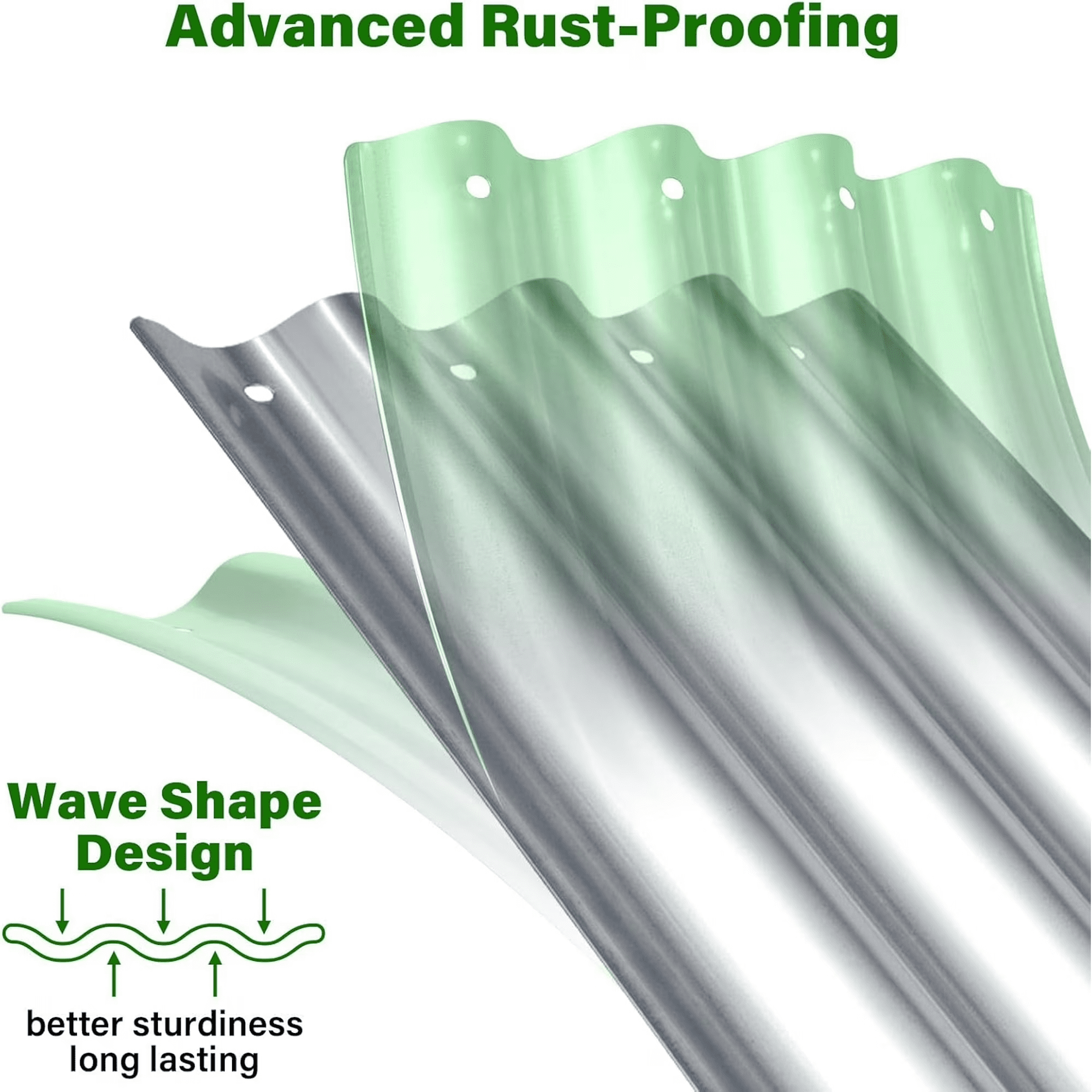 HGD Raised Garden Bed Kit Oval Galvanized Metal 2 Pack 4x2x1 ft