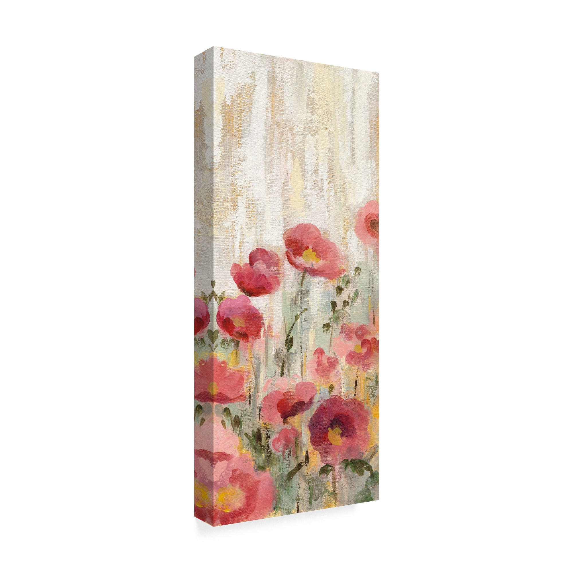Trademark Fine Art 'Sprinkled Flowers Panel II' Canvas Art by Silvia Vassileva