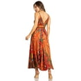 thumbnail image 2 of Sakkas Niza Women's Maxi Summer Casual Sleeveless Floral V neck Loose Long Dress - 501-Multi - One Size, 2 of 5