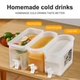 thumbnail image 3 of Iced Tea Pitcher for Fridge, Drink Dispenser for Fridge, Refrigerator Water Dispenser, Beverage Liquid Drink Container, Cold Water Pitcher Lemonade Stand Juice Jug With Spigot, 3 of 6