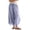 Blue#1, variant on Women's Cropped Lace-Hem Pants High Waisted Drawstring Wide Leg Pants Casual Lightweight Trousers with Pockets(Camel,XL)