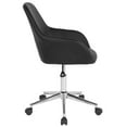 thumbnail image 3 of Scranton & Co Contemporary Faux Leather Mid-Back Swivel Office Chair in Black, 3 of 4