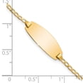 thumbnail image 3 of 14k Yellow Gold Bracelet ID Curb 8.5 mm 7 in Oval, 3 of 3