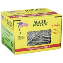 MAZE NAILS S227A-5 Double Hot Dipped Ring Shank Split Less Siding Nail, 5-Pound 8D 2-1/2-Inch