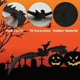 thumbnail image 4 of HUIANER 12Pcs Halloween Hanging Bats Decorations, 3 Sizes Realistic Spooky Black Rubber Bats for Halloween Party Supplies, 4 of 7