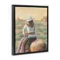 thumbnail image 3 of Stupell Industries Cowgirl Atop Country Horse People Painting Black Floater Framed Canvas Art Print Wall Art, 17 x 21, 3 of 9
