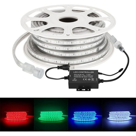 

Brillihood Smart LED Waterproof Rope Lights 50FT RGB Light Strip 120V Music Sync App Control & IR Remote Multicolor Dimmable Extendable Rope Light for Indoor & Outdoor Ambient Decor Work with Alexa