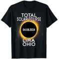 thumbnail image 1 of Total Solar Eclipse 2024 Lima Ohio T-Shirt - Black - XL, 1 of 2