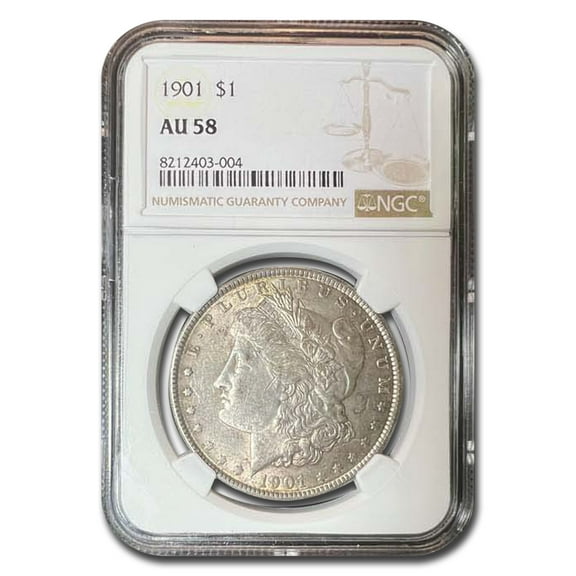 1901 Morgan Dollar AU-58 NGC