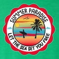 thumbnail image 5 of Wild Bobby Summer Paradise Let the Sea Set You Free Men Premium Tri Blend Tee, 5 of 5