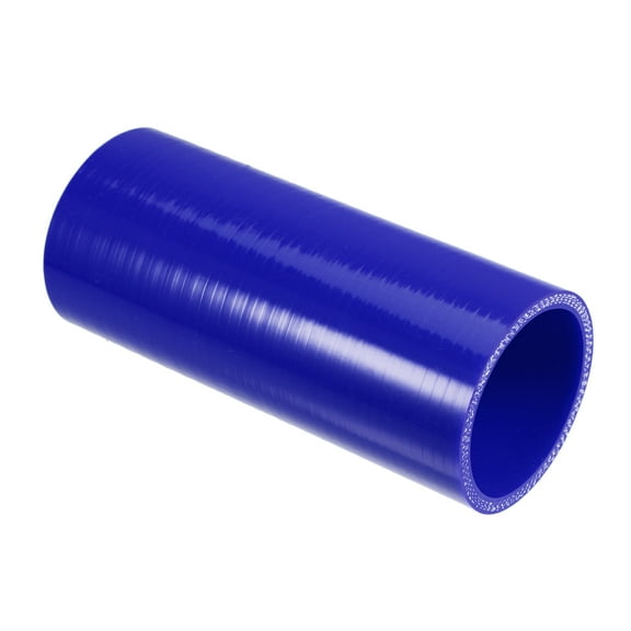 Unique Bargains 2.25" ID 6" Length 4-Ply Reinforced High Temp Straight Coupler Silicone Reducer Hose Blue for Car