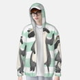 thumbnail image 2 of Kdxio Cute Raccoon Print Women Men Sun Protection UPF 50+ Jackets Zip Up Long Sleeve Hoodie Hiking Lightweight with Pockets, 2 of 7