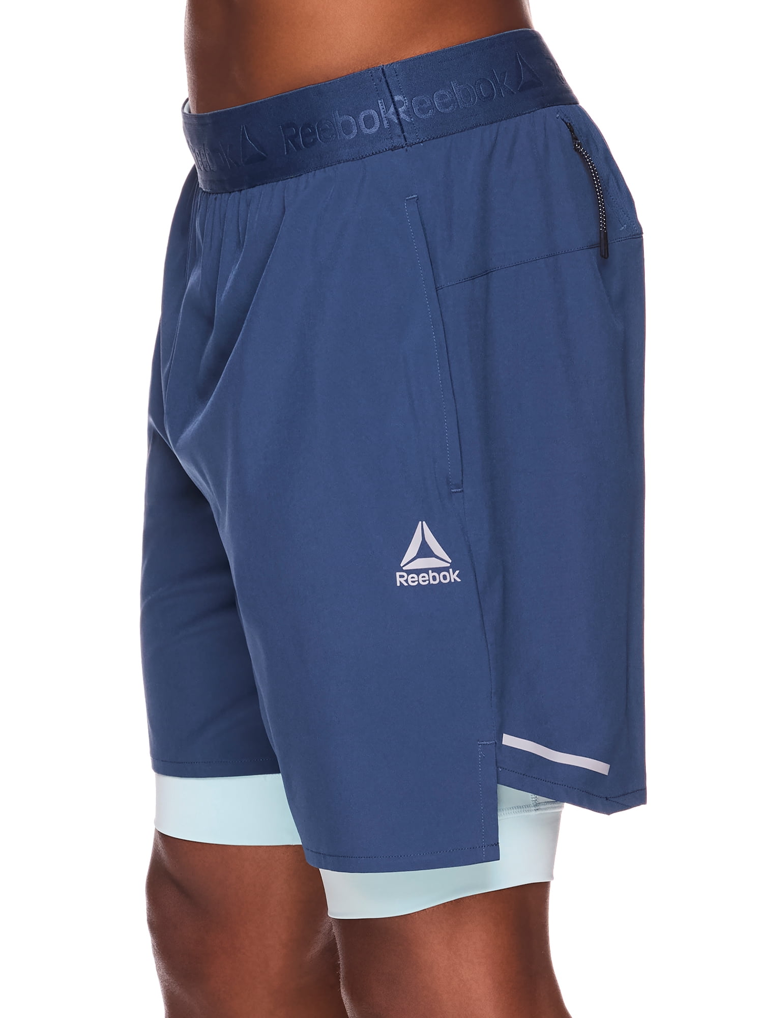 Reebok Men's and Big Men's Compression 2-IN 1 Short (7" Inseam, 9" Inner Inseam), up to Sizes 3XL