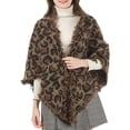 thumbnail image 2 of Coofit Winter Scarf Leopard Print Artificial Wool Blanket Scarf Shawl Scarf for Ladies, 2 of 10