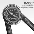 thumbnail image 3 of Protractor Miter Saw Ruler 7 Inch Aluminum Protractor Angle Measure Finder Angle Protractor Carpenter Protractor Tool For Carpentry,carpenters,plumber, 3 of 5