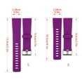 thumbnail image 3 of GILIGEGE Pack 3 Sport Bands Compatible With Versa 2 / Versa/Versa Lite/Versa SE Classic Soft Silicone Replacement Wristbands For Versa Smart Watch Women Men, 3 of 4