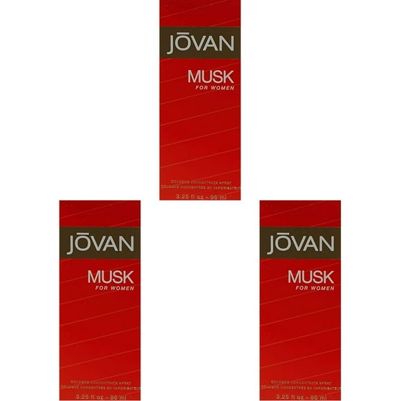 Perfume Jovan Musk para mujer Eau de Cologne 96 ml (paquete de 3)