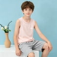 thumbnail image 4 of ZVNAΖH Kids Boys' Modal Sleeveless Vest, Breathable Soft Tank Top for Layering, Sleepwear & Casual Wear (3-15Y), 4 of 8