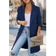 thumbnail image 3 of Blazer PRETTYGARDEN Mujer Manga Larga Solapa Clásica Talle S, 3 of 8