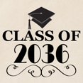 thumbnail image 2 of CafePress - Class Of 2036 School Graduate - Unisex Canvas Tote Bag, Beige, 1-Piece, 2 of 6