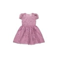 thumbnail image 5 of Kensie Girl Floral Soutache Mesh Short Sleeve Dress, Sizes 4-16, 5 of 7