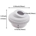 thumbnail image 3 of YAOMOBB Hot Tub Return Jet 2Pcs Pool Jet Nozzle 1 5 Inches Thread Ring Directional Flow Inlet Jet for Swimming Pool Cleaning, 3 of 5