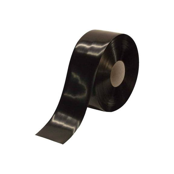 Mighty Line Floor Tape,Black,4 inx100 ft,Roll 4RBLK