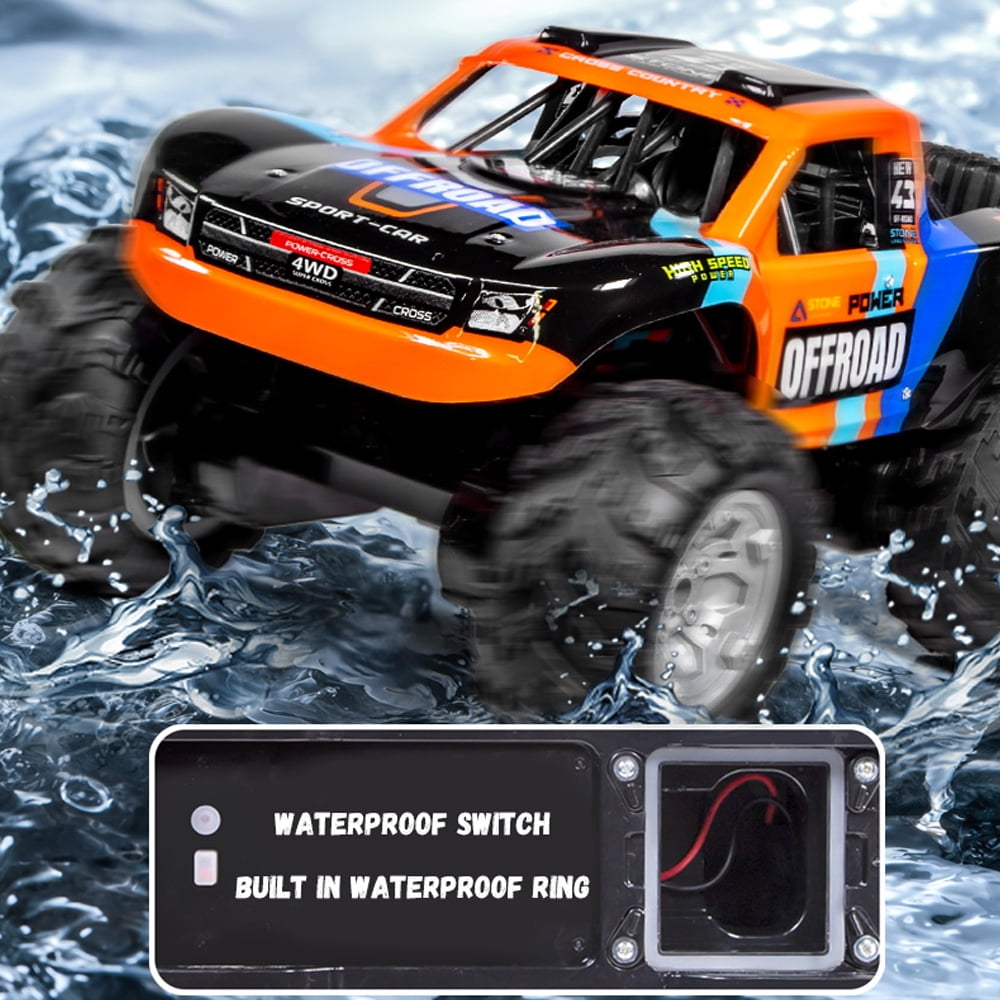 Amphibious Multi-Terrain RC Car,2.4G 4WD Off-Road Climbing Stunt Vehicle,360° In-situ Rotation Remote Control Cars Toy,for Kids Boy Birthday Christmas Gift