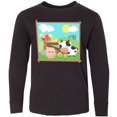 thumbnail image 3 of Inktastic Farm Animals with Cow, Chick and Pig Long Sleeve Youth T-Shirt, 3 of 5