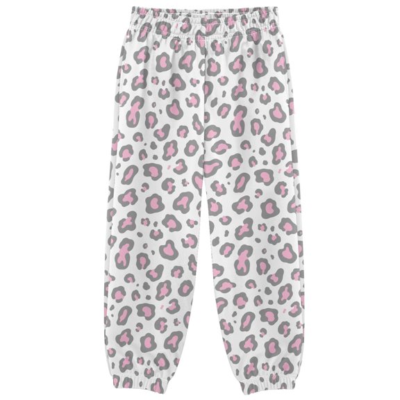 Peppered Leopard Print Boys Pants Kids Casual Sweatpants Joggers Toddler Sports Pants 3-10 Years