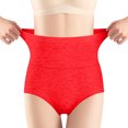 thumbnail image 2 of Slimming High Waisted Compression Panties - Tummy Control Underwear for Women Red 2XL, 2 of 6