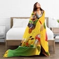 thumbnail image 5 of Super Mario Blanket, Super Soft Throw Blanket For Bed Sofa Couch, Cozy Flannel Blanket For Bedroom Livingroom, 80"X60", 5 of 9
