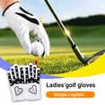 thumbnail image 3 of Eigraketly Guante de golf para mujer Microfibra en forma de corazón Antideslizante Cómodo Ajustable Accesorios de golf resistentes al desgaste Red-19 Golf Negro-19 Eigraketly OD019678-02, 3 of 6