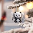 thumbnail image 5 of Zawou super cute Swinging Panda Car Hanging Ornament,Christmas Tree pendant, 5 of 9