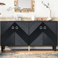 thumbnail image 2 of Luxury Cabinet With Geometric Shapes - 8.27in Package Height, Adjustable Shelves For Bedroom 33.03in Home, 2 of 6