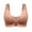 Coffee, variant on CFLVAEK Front Hook Bras for Women Plus Size Push Up Full Coverage Everyday Bras Breathable Wireless Bralette Beige XXXXXXXXXXXL