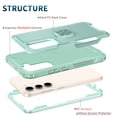 thumbnail image 6 of Petocase for Samsung Galaxy S23 Plus,with 2 Screen Protector & 2 Lens Protector Case Heavy Duty Full Body Shockproof Kickstand With 360° Ring Holder Support Car Mount,Green, 6 of 8