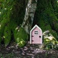 thumbnail image 2 of Miniature Fairy Gnome Home Door - Outdoor Wooden Fairy Door for Gardens, Tree Statues, and Yard Decor, Perfect for Imaginative Spaces, 2 of 5