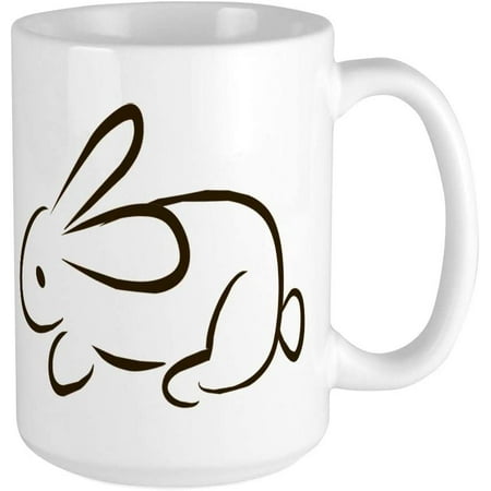 

Rabbit Large Mug Ceramic Coffee Mug Tea Cup 15 oz
