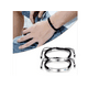 thumbnail image 2 of 2 Pulseras Trenzadas Acero Inoxidable Ajustables Parejas Color Plateado Largo 17 cm Xtellar negro, 2 of 4