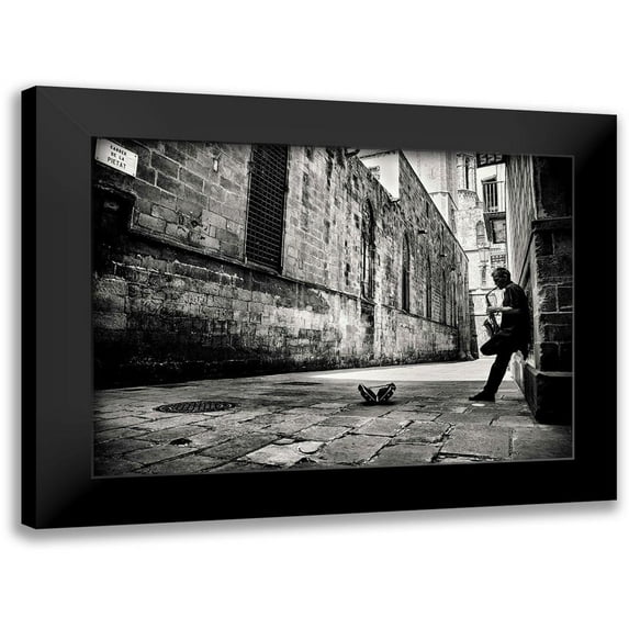 Van Geerenstein, Gertjan 18x14 Black Modern Framed Museum Art Print Titled - Silent Street