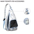 thumbnail image 4 of Summer Beach Sling Backpack - Mermaid & Seashell Design Crossbody Shoulder Bag, Fashionable Daypack, 4 of 4