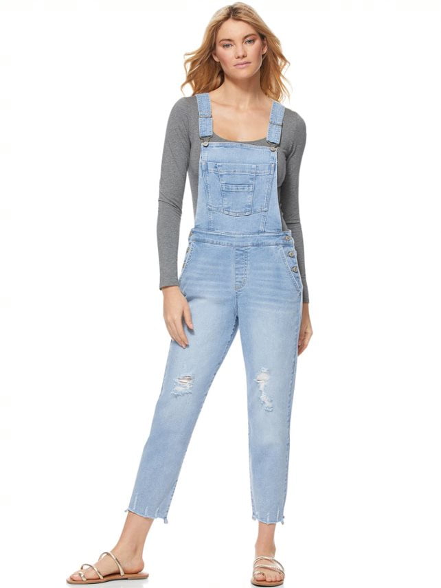 womens denim overalls