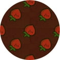thumbnail image 1 of Ahgly Company Tapis d'Intérieur Lavable en Machine Carré Rouge Brun, 3 Pieds Carré, 1 of 7
