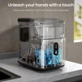 thumbnail image 4 of FREE VILLIGE Nugget Ice Maker Countertop with Soft Chewable Ice, Portable Sonic Ice Maker with Basket and Scoop, Removable Top Cover, Auto-Cleaning for Home/Party/RV/Camping (Stainless Steel Silver), 4 of 9