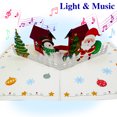 thumbnail image 4 of Lopxenu Merry Christmas Cards, Light and Music Christmas Card, 3D Pop Up Christmas Greeting Card for Women Men Kids Husband Wife Mom Dad Daughter Friends, 4 of 7