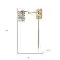 thumbnail image 3 of Jett 1-Light Aged Brass Sconce, 3 of 9