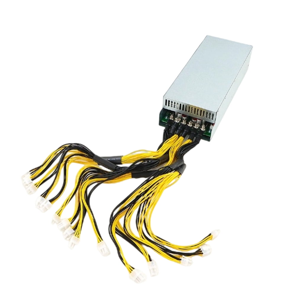 3600W Mining Power Supply Video Game Computer White Power Supply Low Noise
