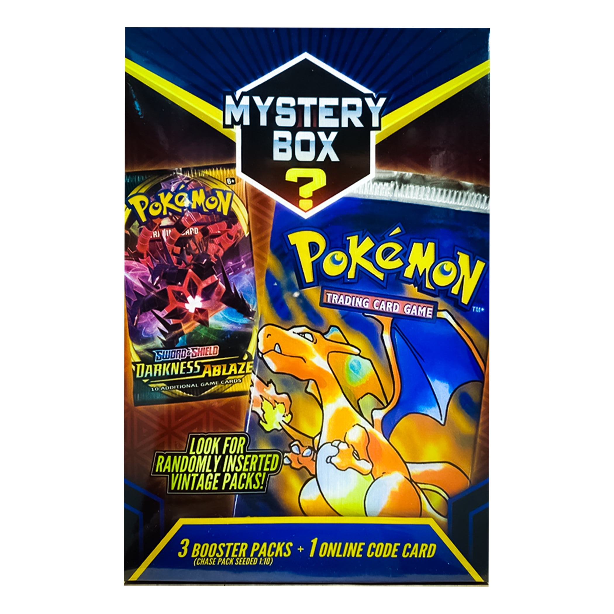 CARDS 3 FOIL HOLOS CHARIZARD WALMART EXCL POKEMON MYSTERY POWER CUBE SEALED 60 