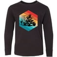 thumbnail image 3 of Inktastic Four Wheeling Atv off Roading Retro Long Sleeve Youth T-Shirt, 3 of 5
